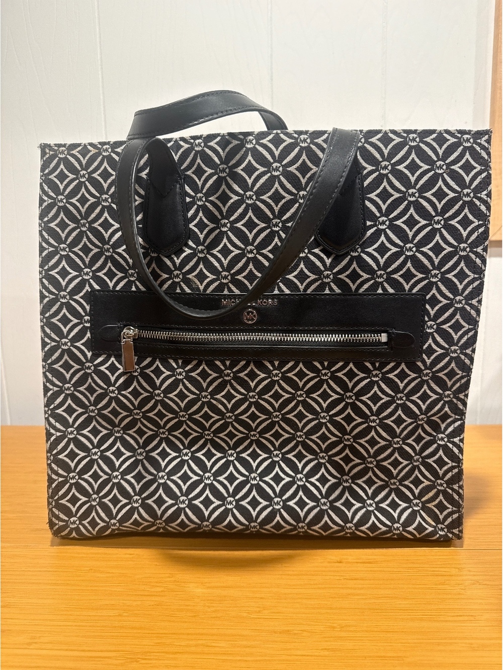 Michael Kors Kempner Large Logo Jacquard Tote Bag